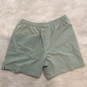 Chubbies green workout shorts 5in inseam